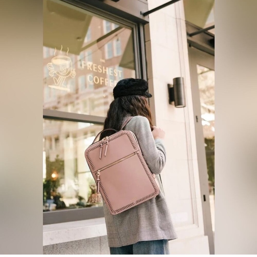 Calpak Kaya 15 inch Laptop Backpack in Mauve Luggage New